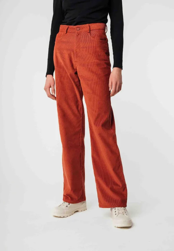 Cheap MELAWEAR Cord Hose Mit Hohem Bund Und Weitem Bein Oorja