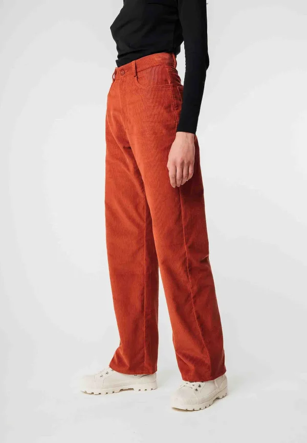 Cheap MELAWEAR Cord Hose Mit Hohem Bund Und Weitem Bein Oorja