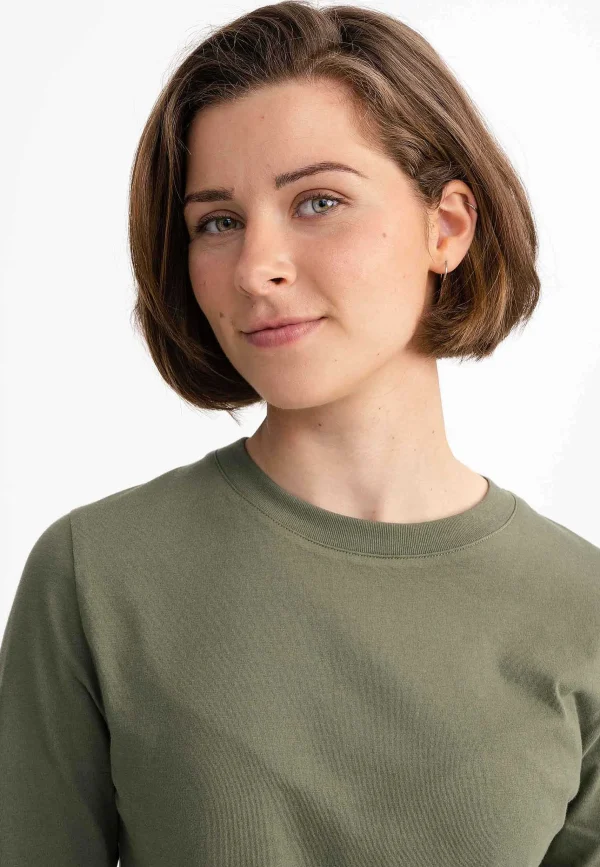 New MELAWEAR Damen Basic Langarmshirt Dhivya
