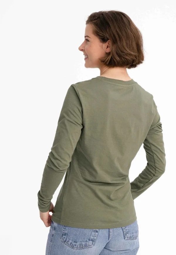 New MELAWEAR Damen Basic Langarmshirt Dhivya