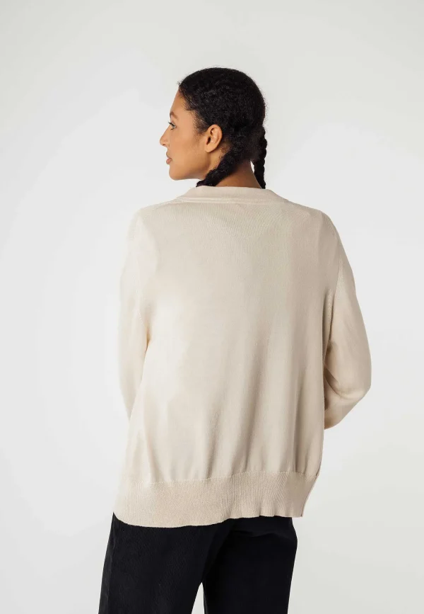 Cheap MELAWEAR Damen Basic V-Neck Feinstrick Cardigan Surina