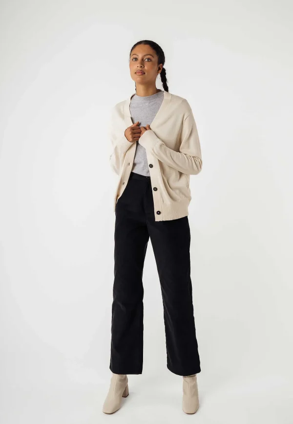 Cheap MELAWEAR Damen Basic V-Neck Feinstrick Cardigan Surina