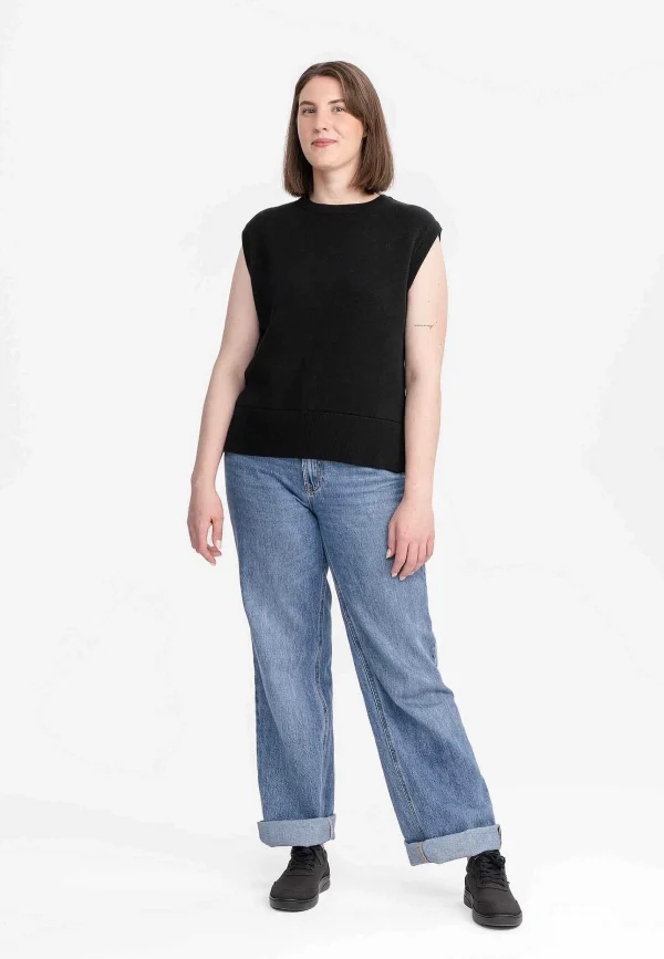 Clearance MELAWEAR Damen Jacquard Strick Pullunder Jamuna