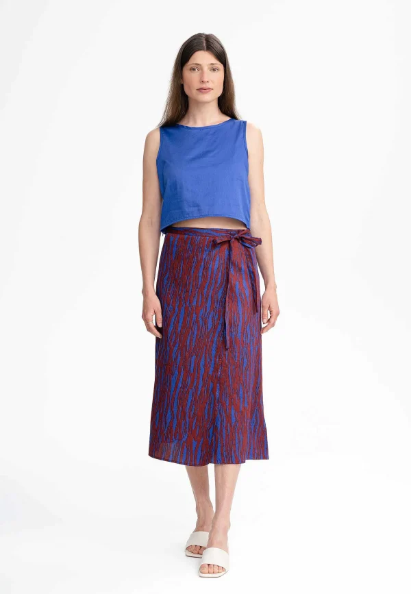 Shop MELAWEAR Damen Midi Wickelrock Ruchika