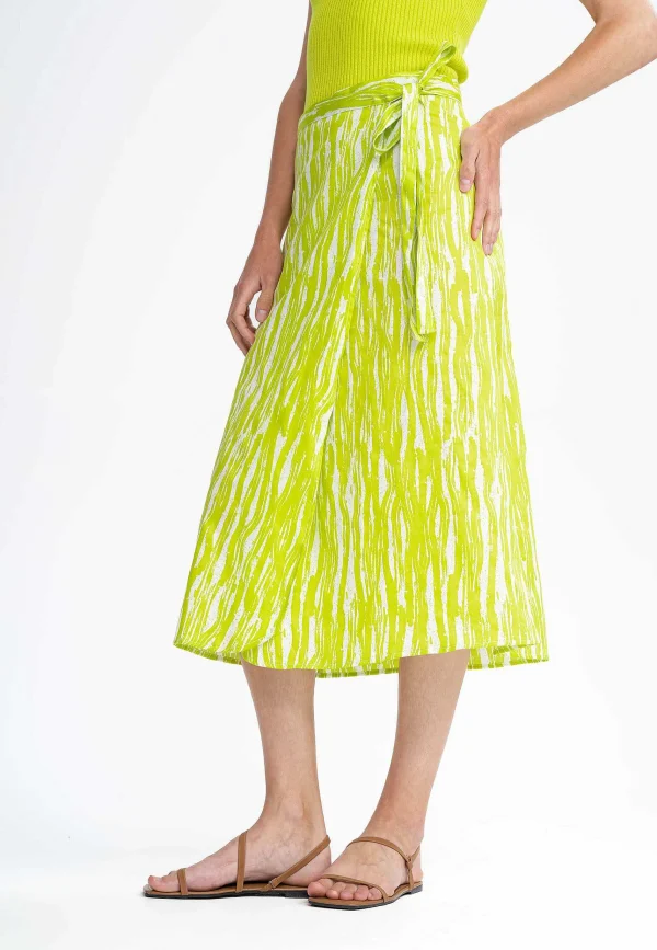 Discount MELAWEAR Damen Midi Wickelrock Ruchika