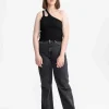 Clearance MELAWEAR Damen One Shoulder Strick Top Rojana