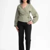 New MELAWEAR Damen Wickelbluse Lilam