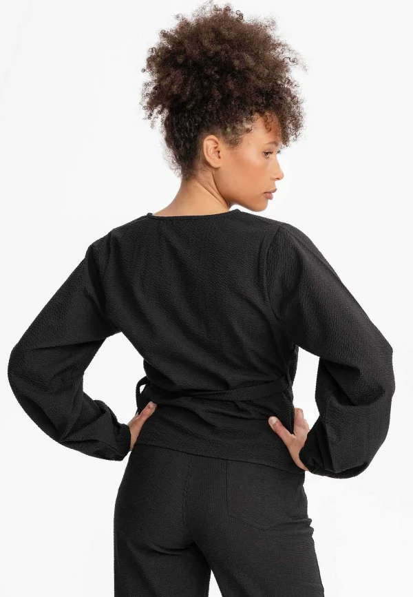 Cheap MELAWEAR Damen Wickelbluse Lilam