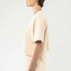Store MELAWEAR French Terry Cropped T-Shirt Deepali