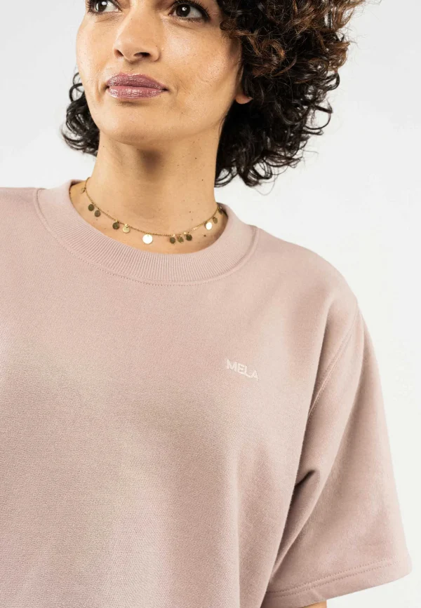 Best Sale MELAWEAR French Terry Cropped T-Shirt Deepali
