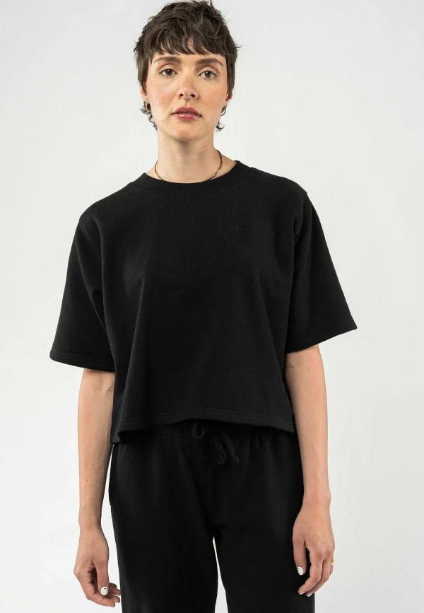 Discount MELAWEAR French Terry Cropped T-Shirt Deepali
