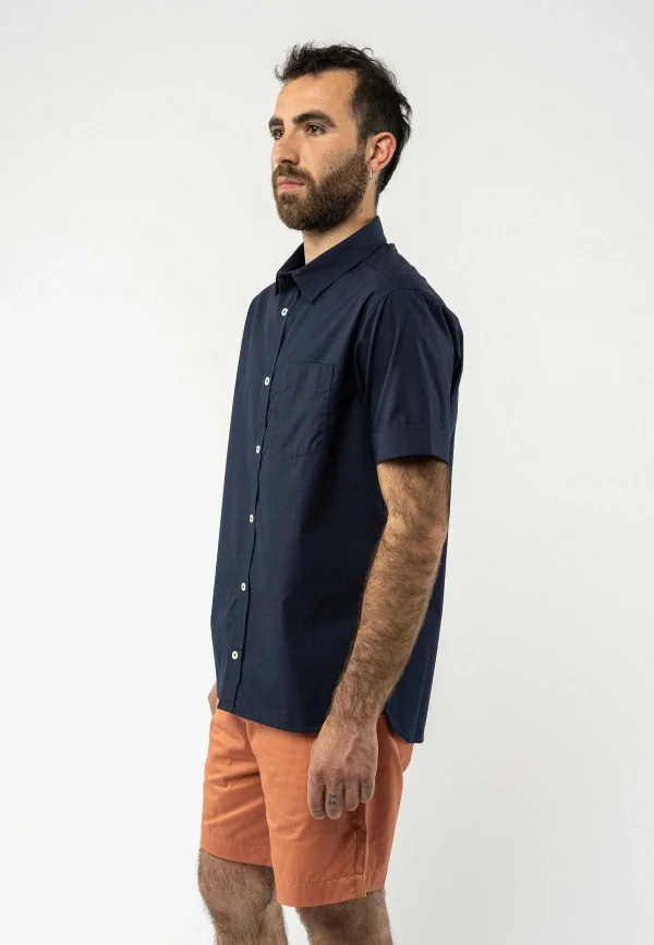 Fashion MELAWEAR Herren Hemd Kurzarmlig Deepak