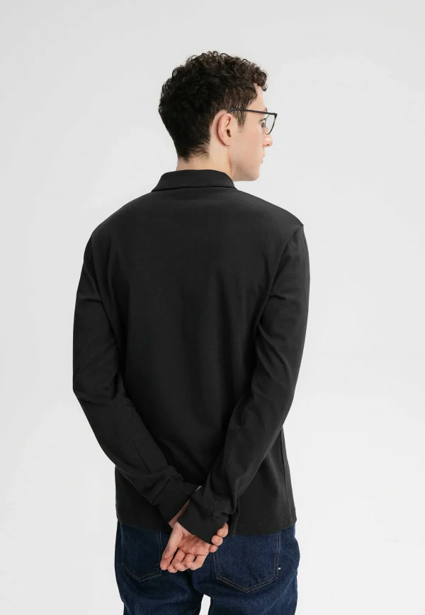 Hot MELAWEAR Herren Langarm Polo Shirt Divit