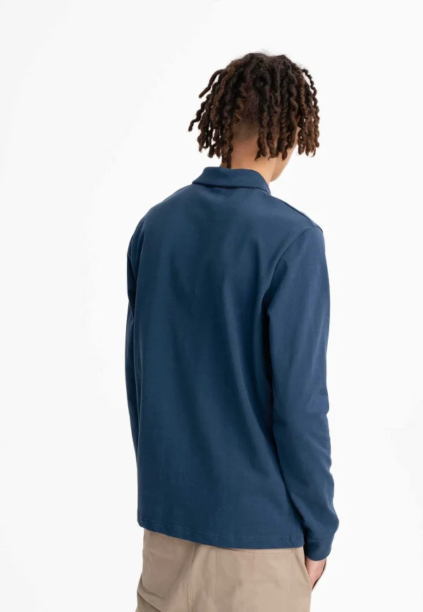 Fashion MELAWEAR Herren Langarm Polo Shirt Divit