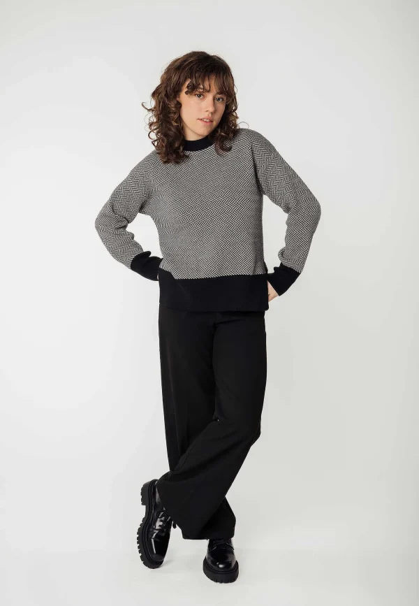 Best MELAWEAR Jacquard Strickpullover Faiza